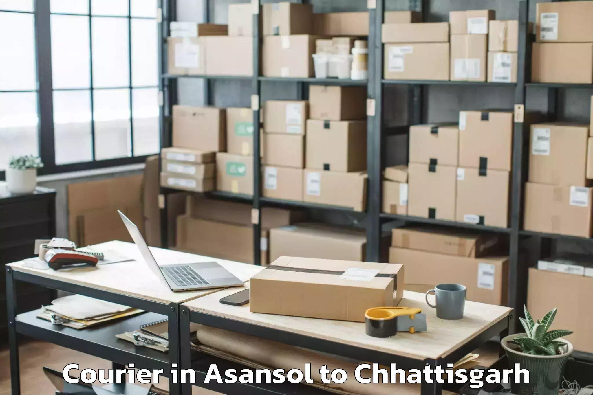 Top Asansol to Ramanujganj Courier Available